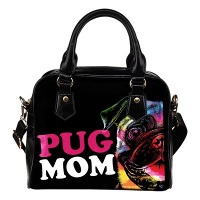 Pug Mom Shoulder Handbag