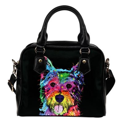 Westie Shoulder Handbag - Dean Russo Art