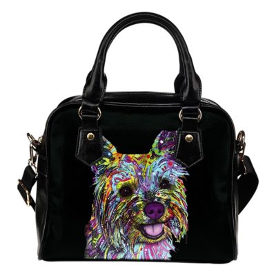 Cairn Terrier Shoulder Handbag - Dean Russo Art