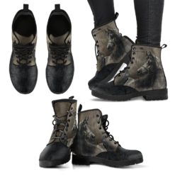 Black Horse Leather Boots