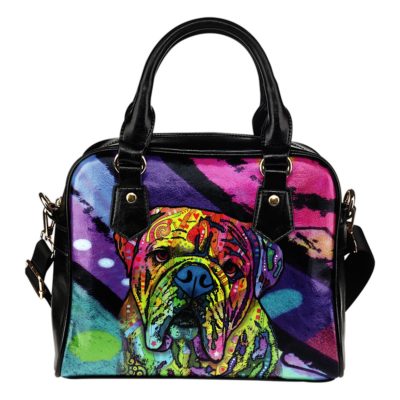 Bulldog Shoulder Handbag - Dean Russo Art