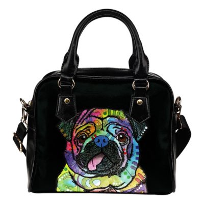 Pug Shoulder Handbag - Dean Russo Art
