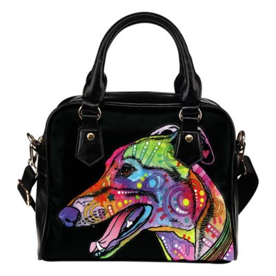 Greyhound Shoulder Handbag - Dean Russo Art
