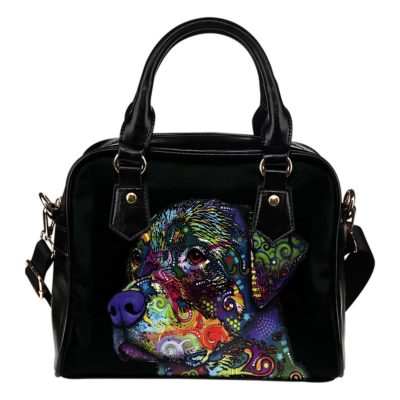 Rottweiler Shoulder Handbag - Dean Russo Art