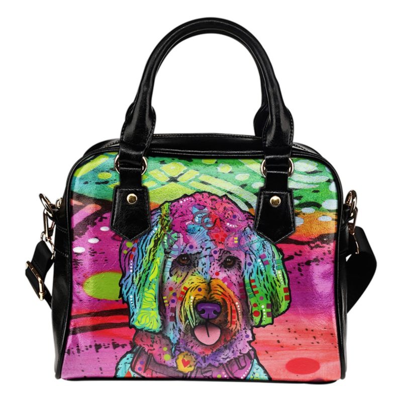 Goldendoodle Shoulder Handbag - Dean Russo Art