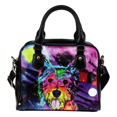 Westie Shoulder Handbag - Dean Russo Art