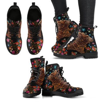 Bohemian Bear Leather Boots