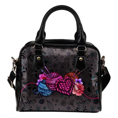 Floral Knitting Handbag