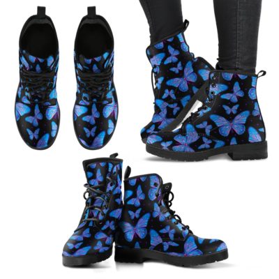 Bohemian Butterfly Leather Boots