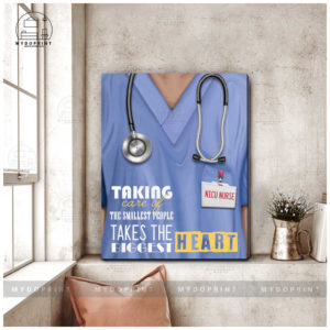 Taking Care Of The Smallest People Takes The Biggest Heart Board NICU Nurse Canvas