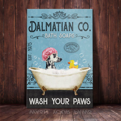Dalmatian Dog Bath Soap Company Canvas FB1905 73O47
