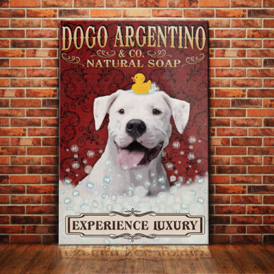 Dogo Argentino Dog Natural Soap Company Canvas FB2202 90O50 Dogo Argentino Dog Canvas