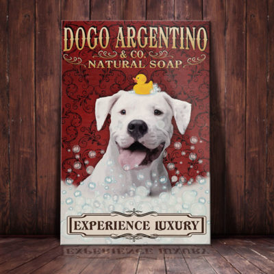 Dogo Argentino Dog Natural Soap Company Canvas FB2202 90O50 Dogo Argentino Dog Canvas