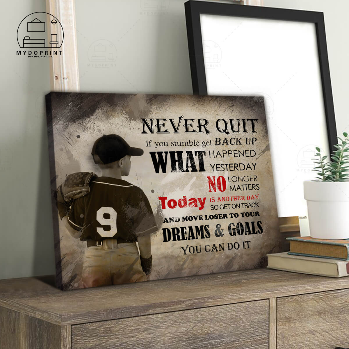 Never quit if you stumble get backup Canvas