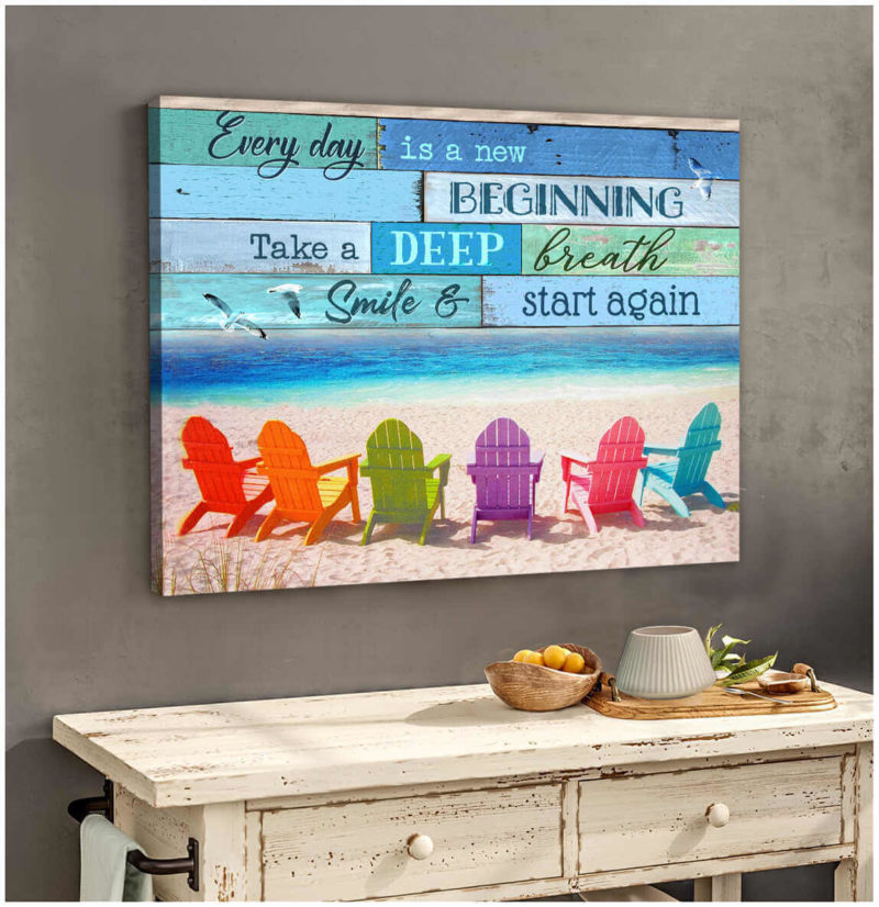 New Beginning Beach Poster Canvas – Art Hoodie
