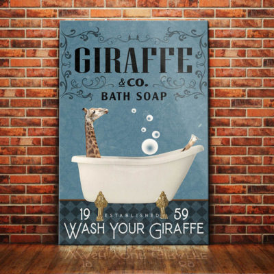 Giraffe Bath Soap Company Canvas FB1804 81O60 Giraffe Canvas