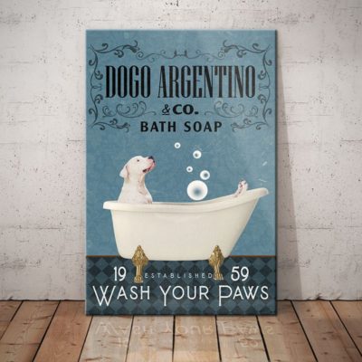 Dogo Argentino Dog Bath Soap Company Canvas FB1904 81O60 Dogo Argentino Dog Canvas