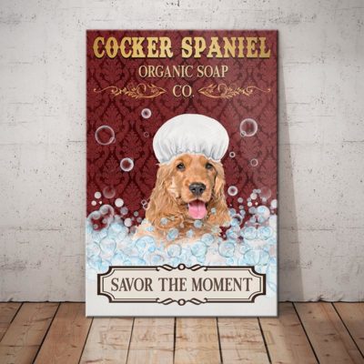 Cocker Spaniel Dog Organic Soap Company Canvas FB2203 71O56 Cocker Spaniel Dog Canvas