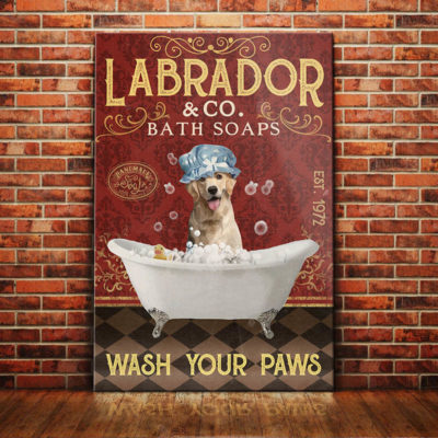 Labrador Retriever Dog Bath Soap Company Canvas FB1703 95O49 labrador Retriever Dog Canvas