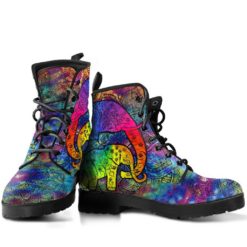 Colorful Elephant Leather Boots