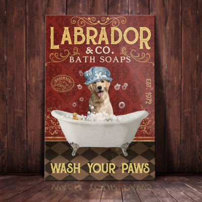 Labrador Retriever Dog Bath Soap Company Canvas FB1703 95O49 labrador Retriever Dog Canvas