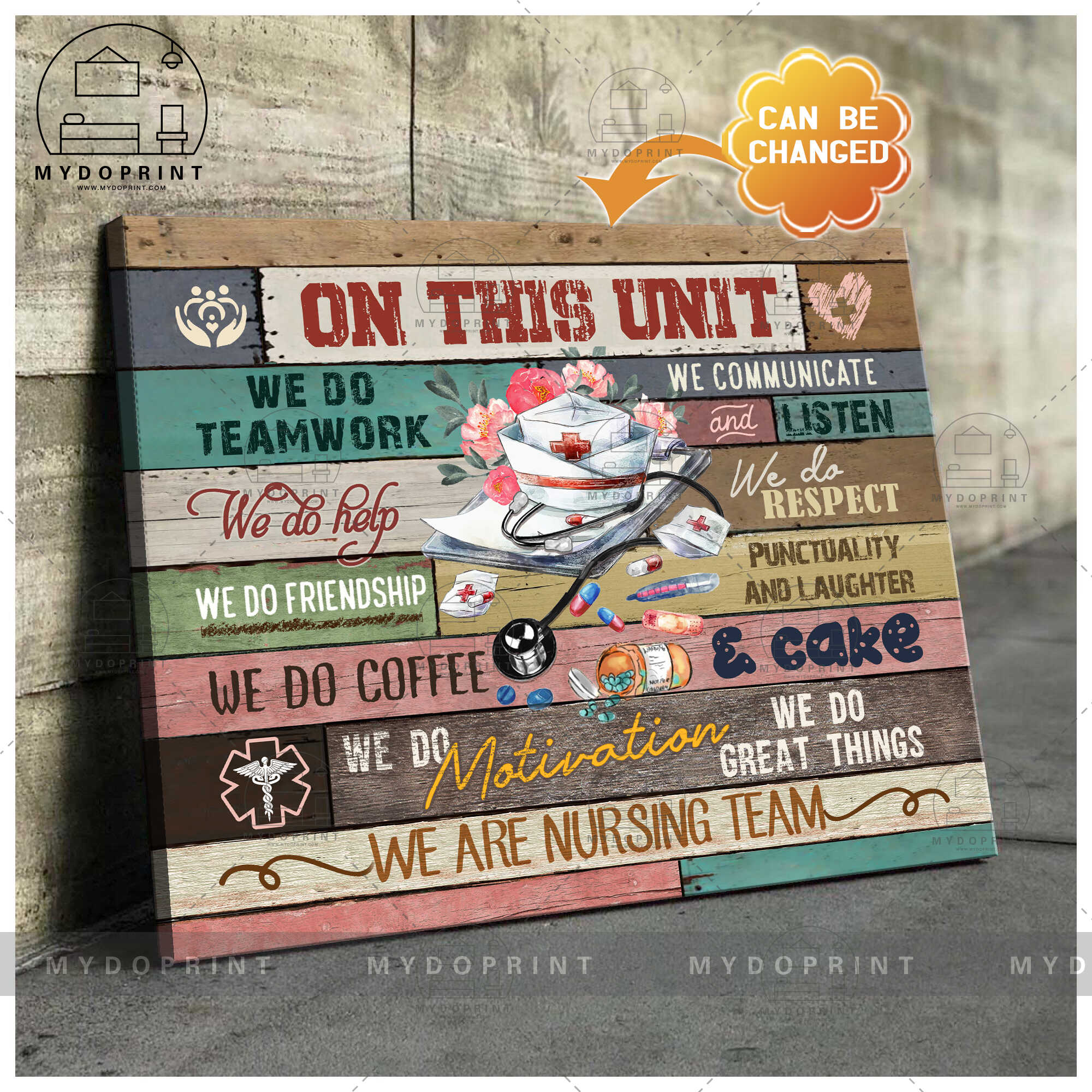 We Are Nursing Team Personalized Canvas