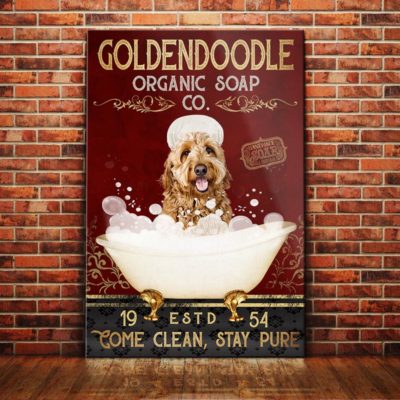 Goldendoodle Dog Organic Soap Company Canvas FB2704 69O56 Goldendoodle Dog Canvas  Golden Retriever Dog Canvas