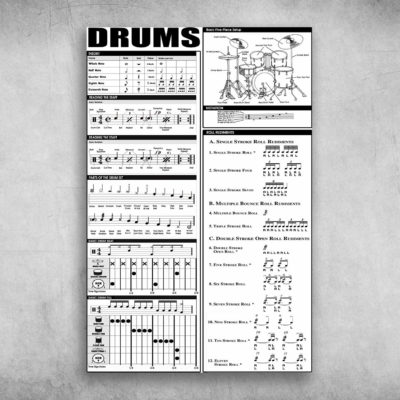 All About Drums Musical Instrument Poster Canvas – Art Hoodie