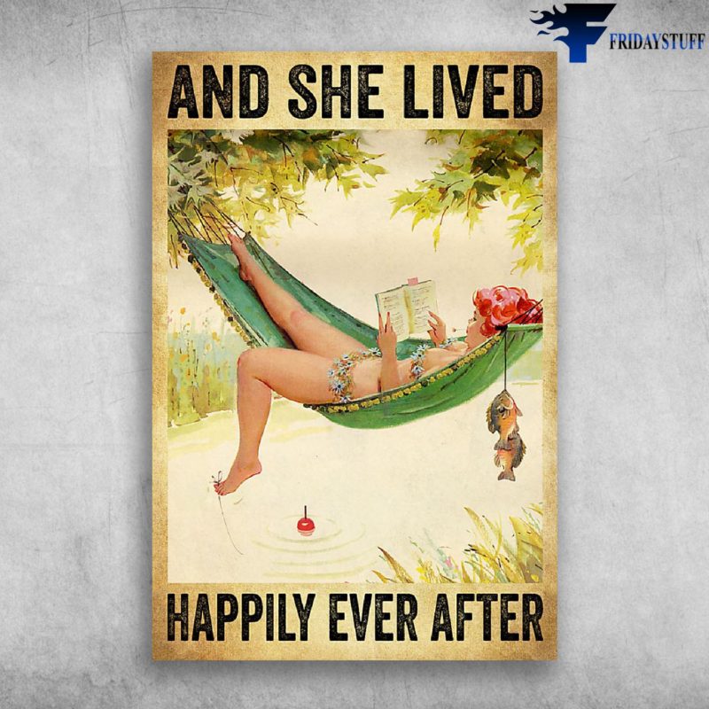 And She Lived Happily Ever After - Girl And Book