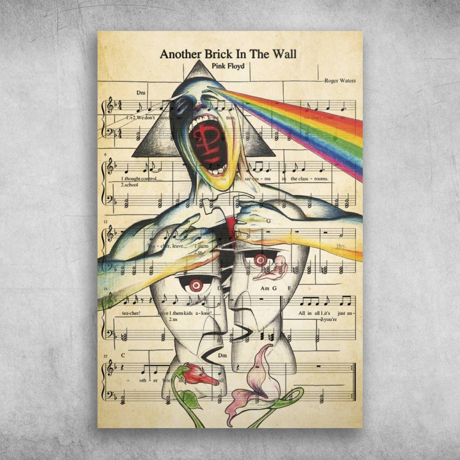 Another Brick In The Wall Pink Floyd Poster Canvas - Art Hoodie