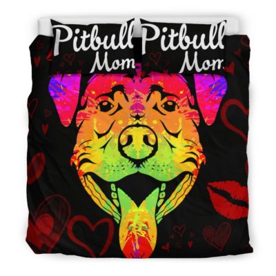 Pitbull Mom Bedding Sheet Bedding Set