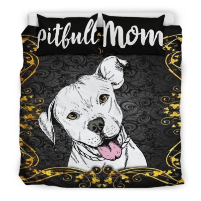 Pitbull mom Cool Bedding Sheet Bedding Set