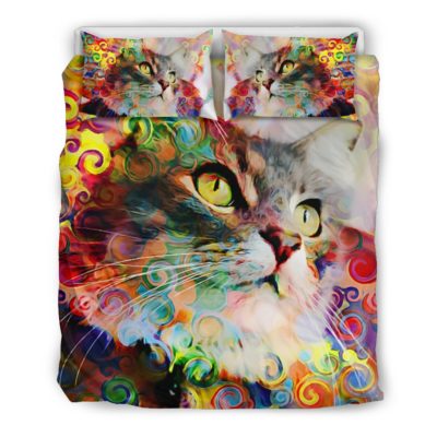 Rainbow Cat Bedding Set Th72