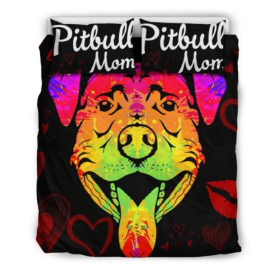 Pitbull Mom Bedding Sheet Bedding Set