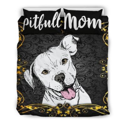 Pitbull mom Cool Bedding Sheet Bedding Set