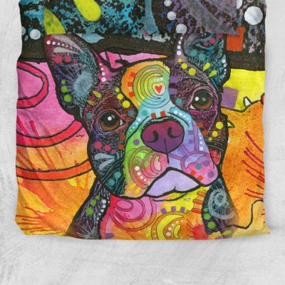 Boston Terrier Bedding Set - Dean Russo Art Bedding Set