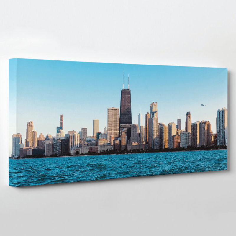 Chicago, Illinois Skyline Canvas Wall Art – Collection B