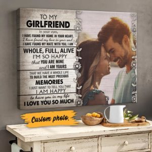 Personalized Gift For Girlfriend You Are Mine And I Am Yours Horizontal Canvas