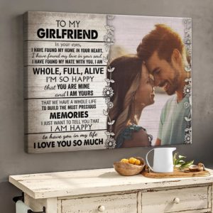 Personalized Gift For Girlfriend You Are Mine And I Am Yours Horizontal Canvas