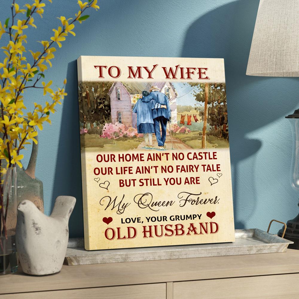 Anniversary Gift For Wife Our Home Ain't No Castle Canvas