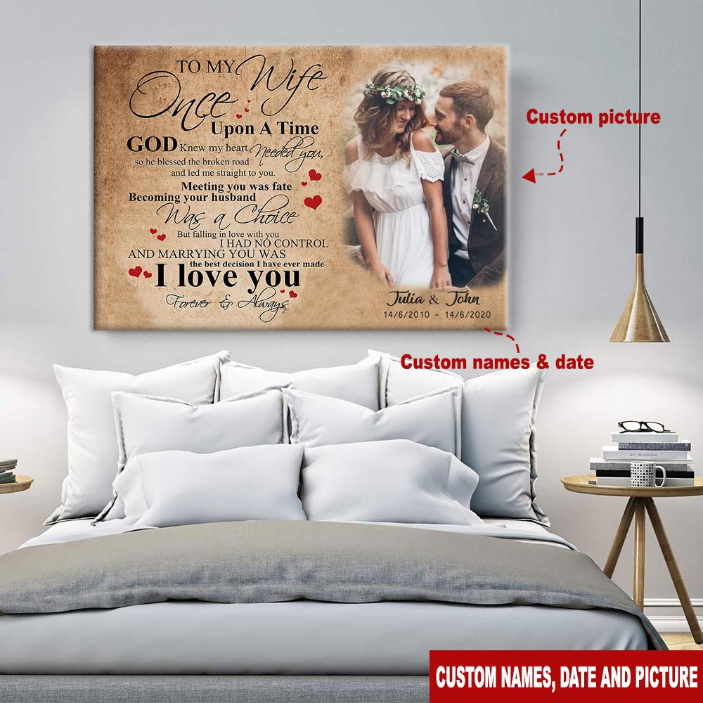 Personalized Anniversary Gift For Wife A Choice Horizontal Canvas