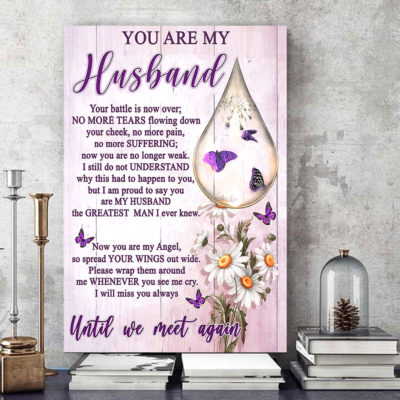 Eviral Stores Canvas Butterfly You are my husband Purple color Canvas Poster 2611