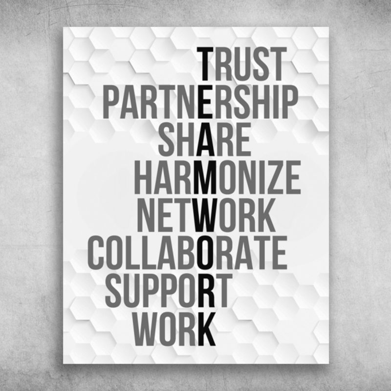 Teamwork Trust Partnership Share Harmonize Network