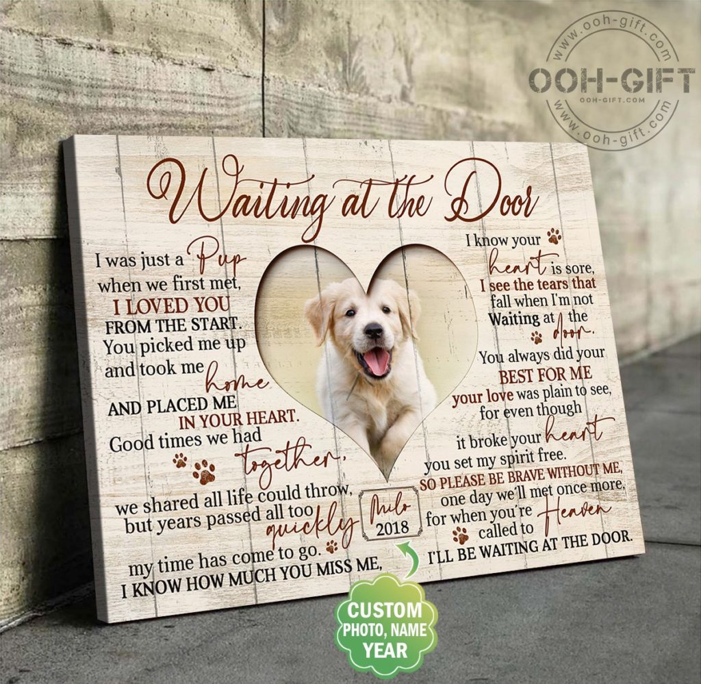 Poster Canvas – Dog – Custom Photo, Name & Year Poster Canvas, Waiting ...