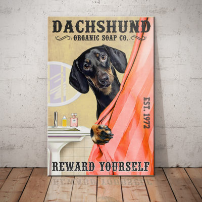 Dachshund Dog Organic Soap Company Canvas FB2003 69O59 Dachshund Dog Canvas