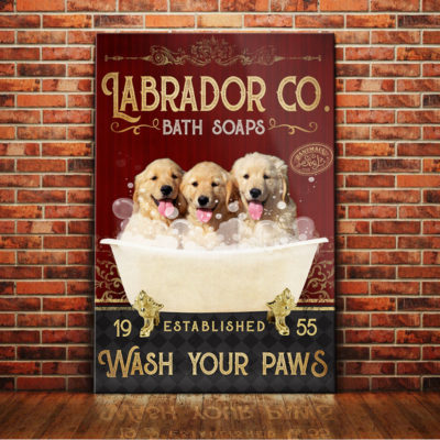 Labrador Retriever Dog Bath Soap Company Canvas FB1801 78O35 labrador Retriever Dog Canvas