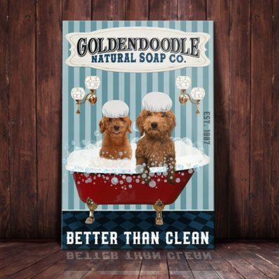 Goldendoodle Dog Natural Soap Company Canvas FB2801 70O31 Goldendoodle Dog Canvas  Golden Retriever Dog Canvas