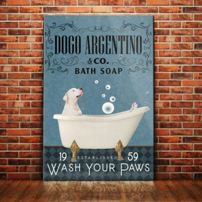 Dogo Argentino Dog Bath Soap Company Canvas FB1904 81O60 Dogo Argentino Dog Canvas