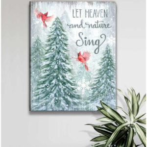 Cardinal Poster Canvas Let heaven and nature sing Wall Art Decor - Art ...