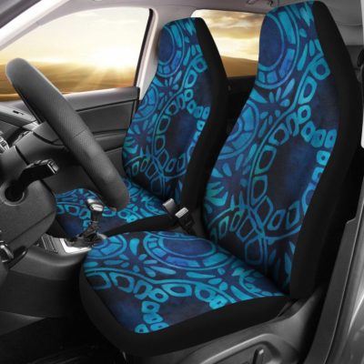 Batik Cool Blue Car Seat Covers (set of 2)